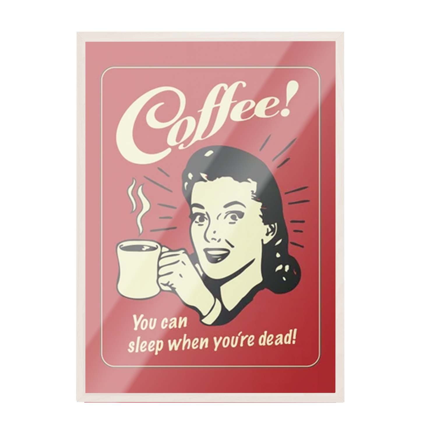 Poster vintage Cafe - You can stop when you are dead 118