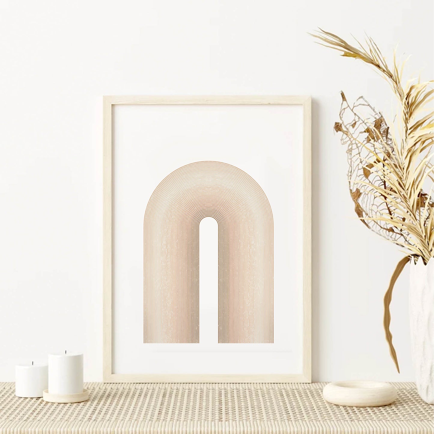 Minimalista abstracta, boho beige 11