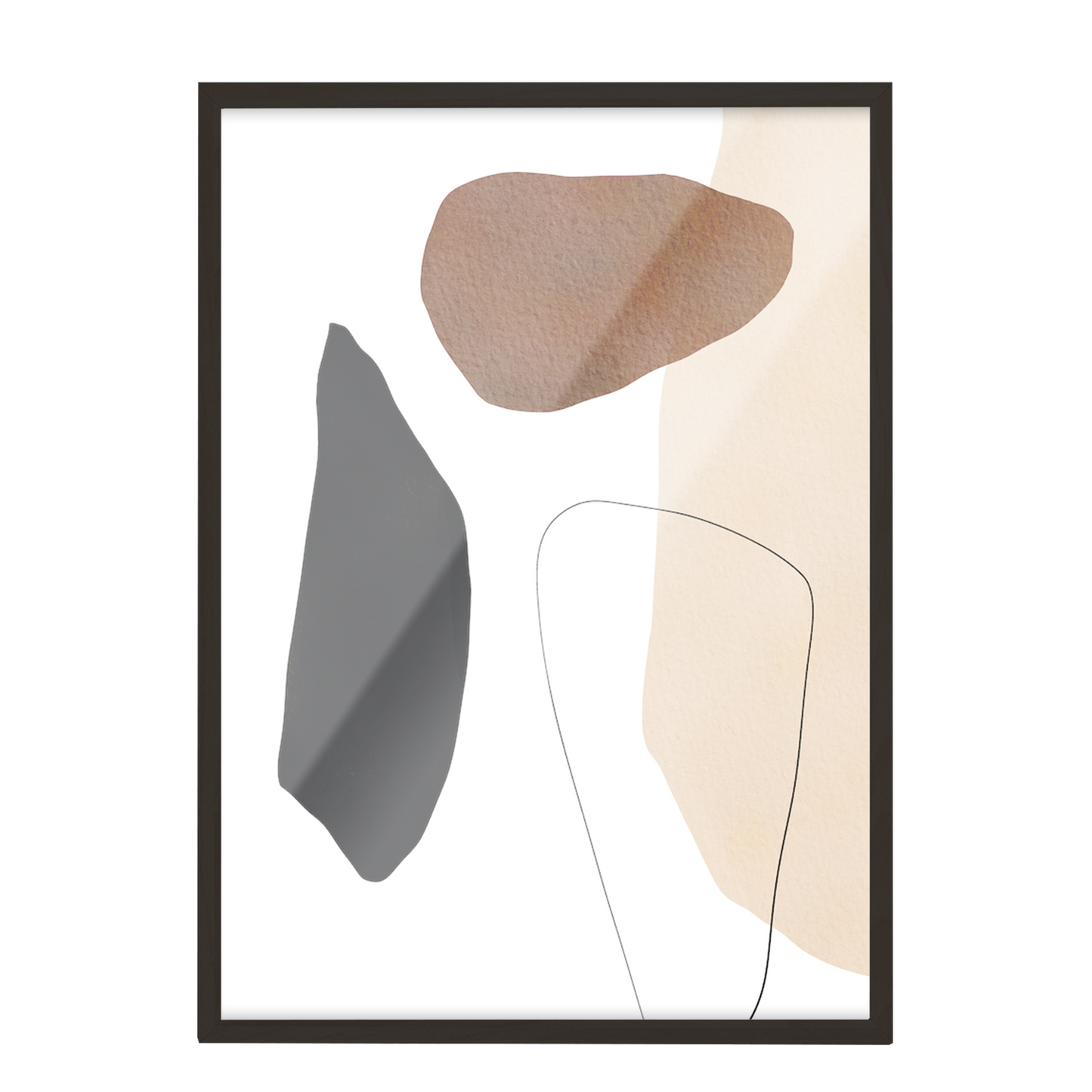 Minimalista abstracta, boho beige 12