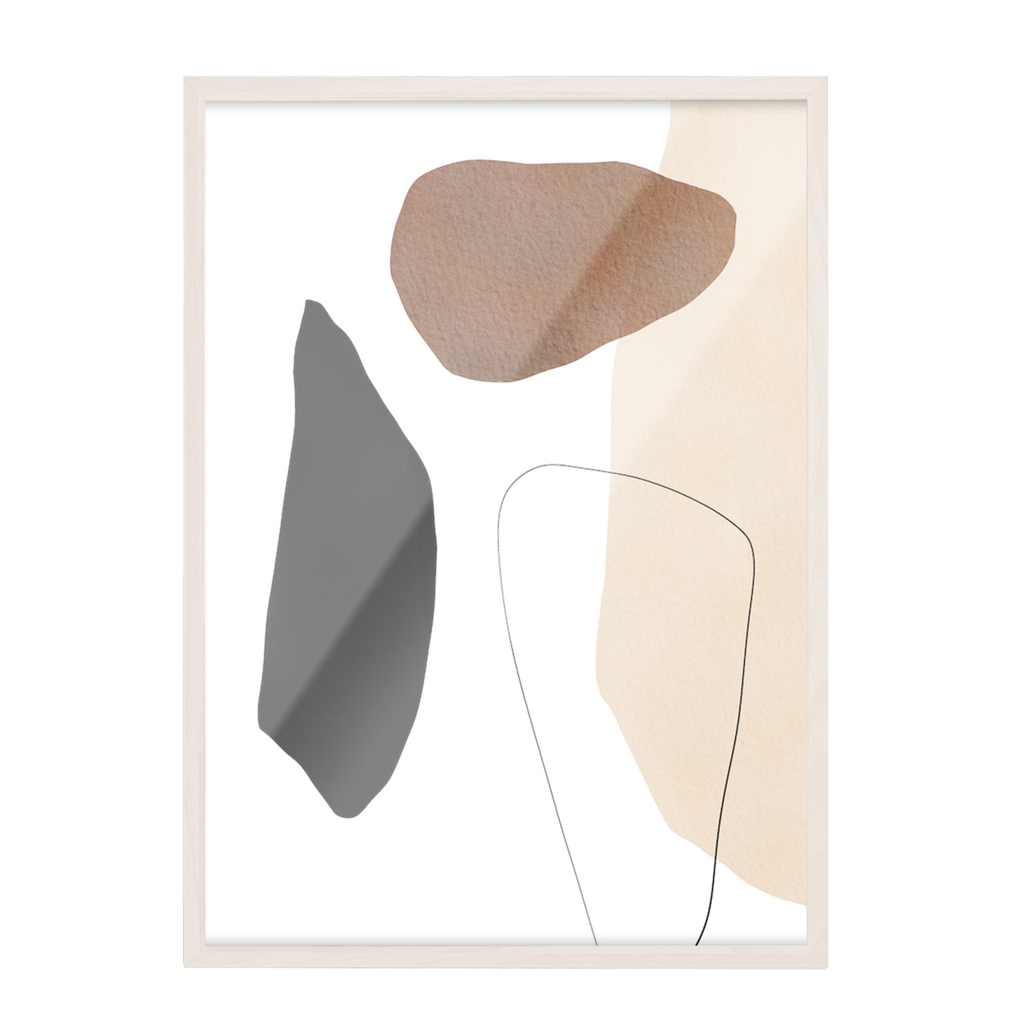 Minimalista abstracta, boho beige 12