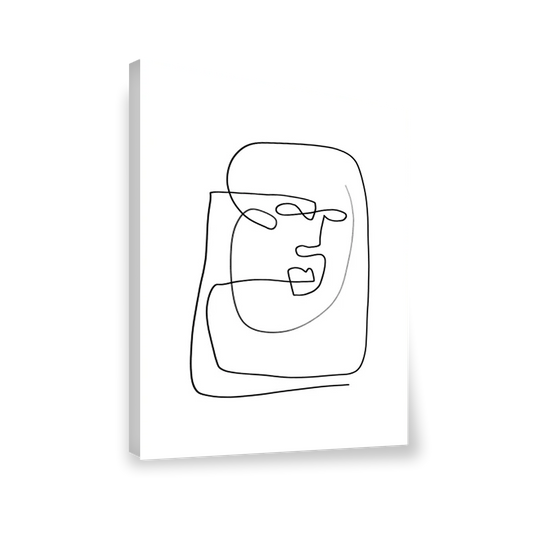 Abstracto Line Art rostro 13