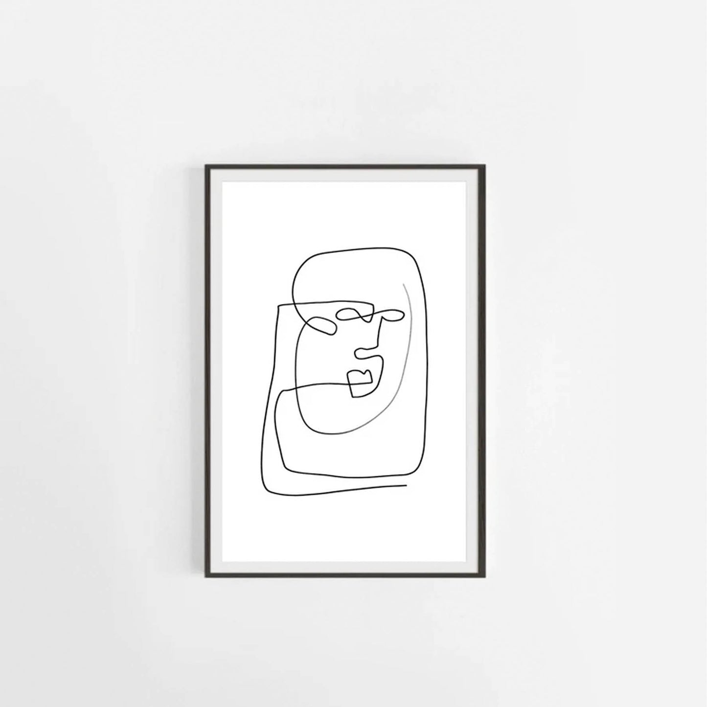 Abstracto Line Art rostro 13