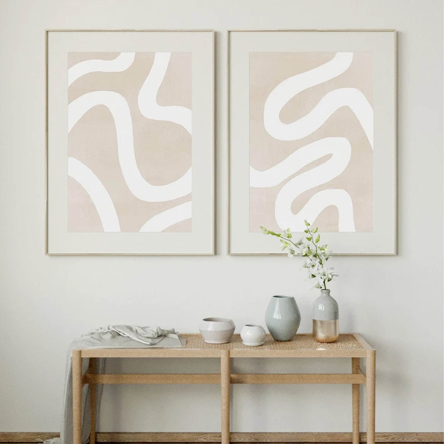 Conjunto de 2 set abstracto minimalista moderno 15-16