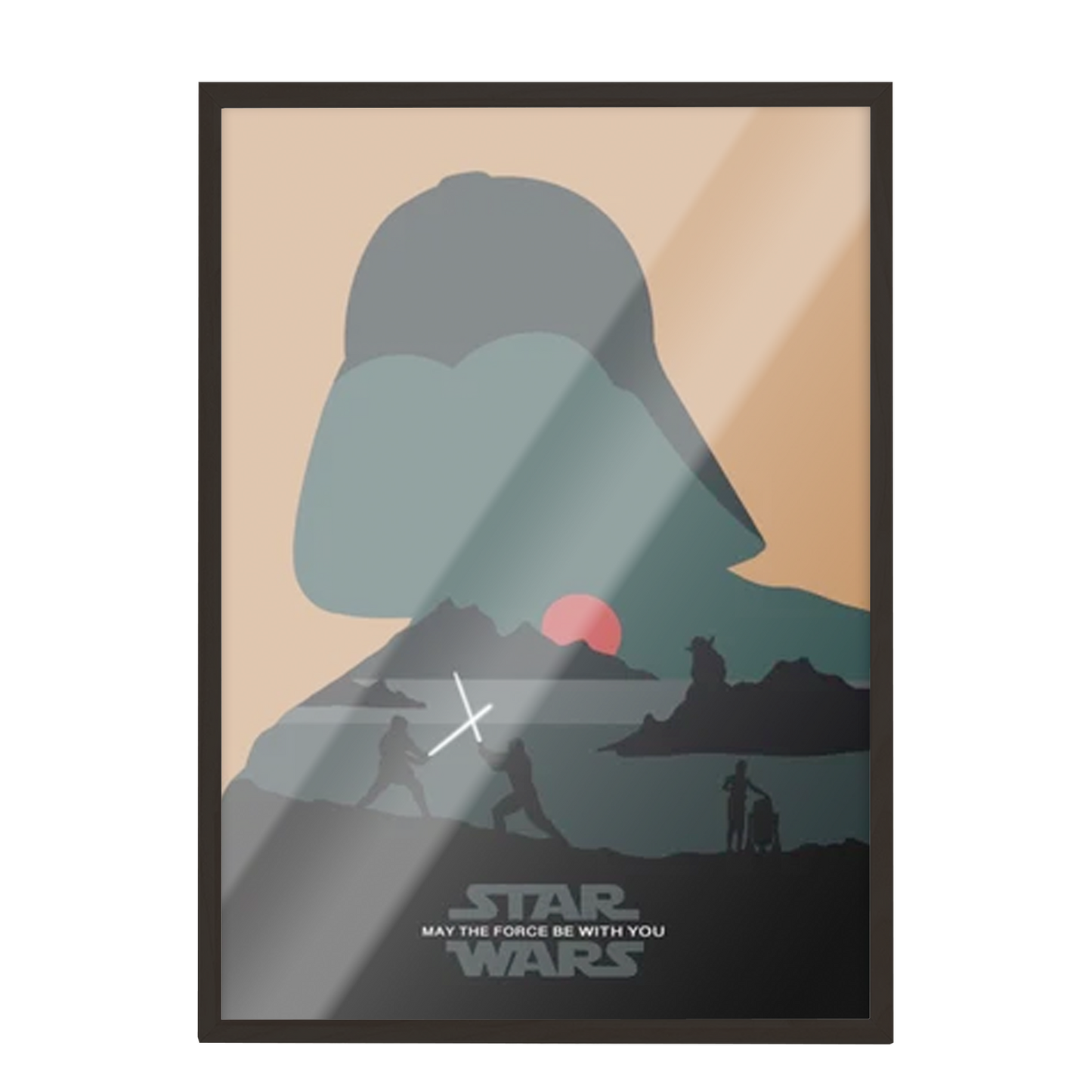 STAR WARS. Póster de película minimalista 160