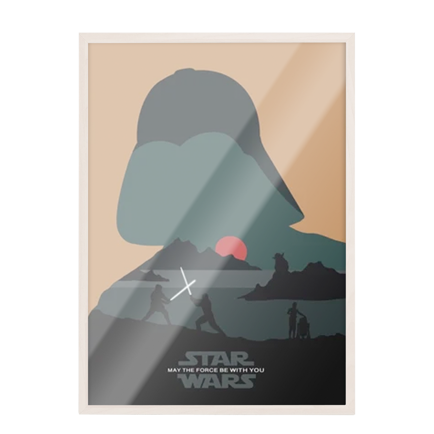 STAR WARS. Póster de película minimalista 160