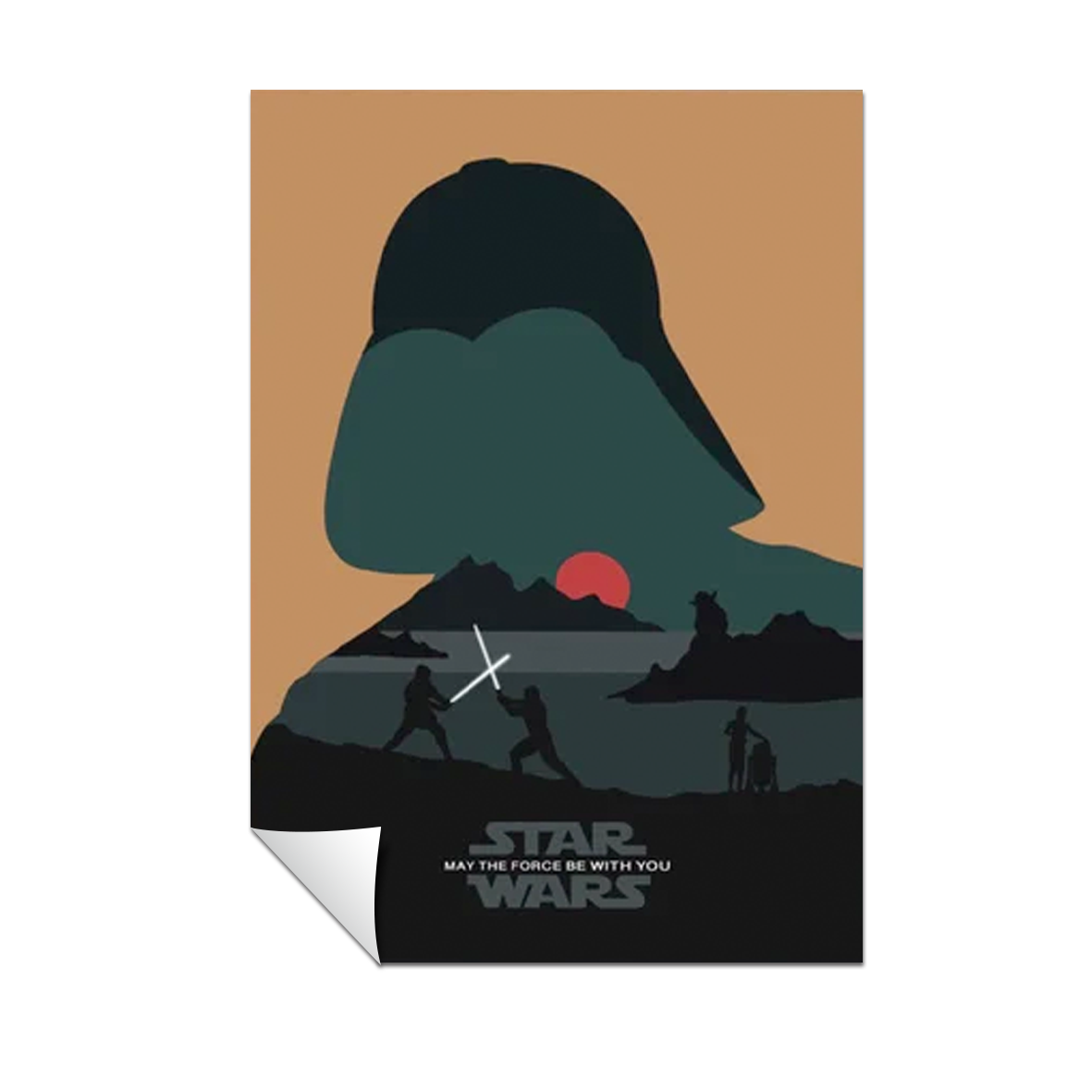 STAR WARS. Póster de película minimalista 160