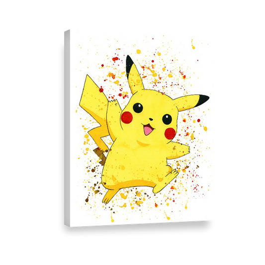 Pokemon arte de acuarela Pikachu 166