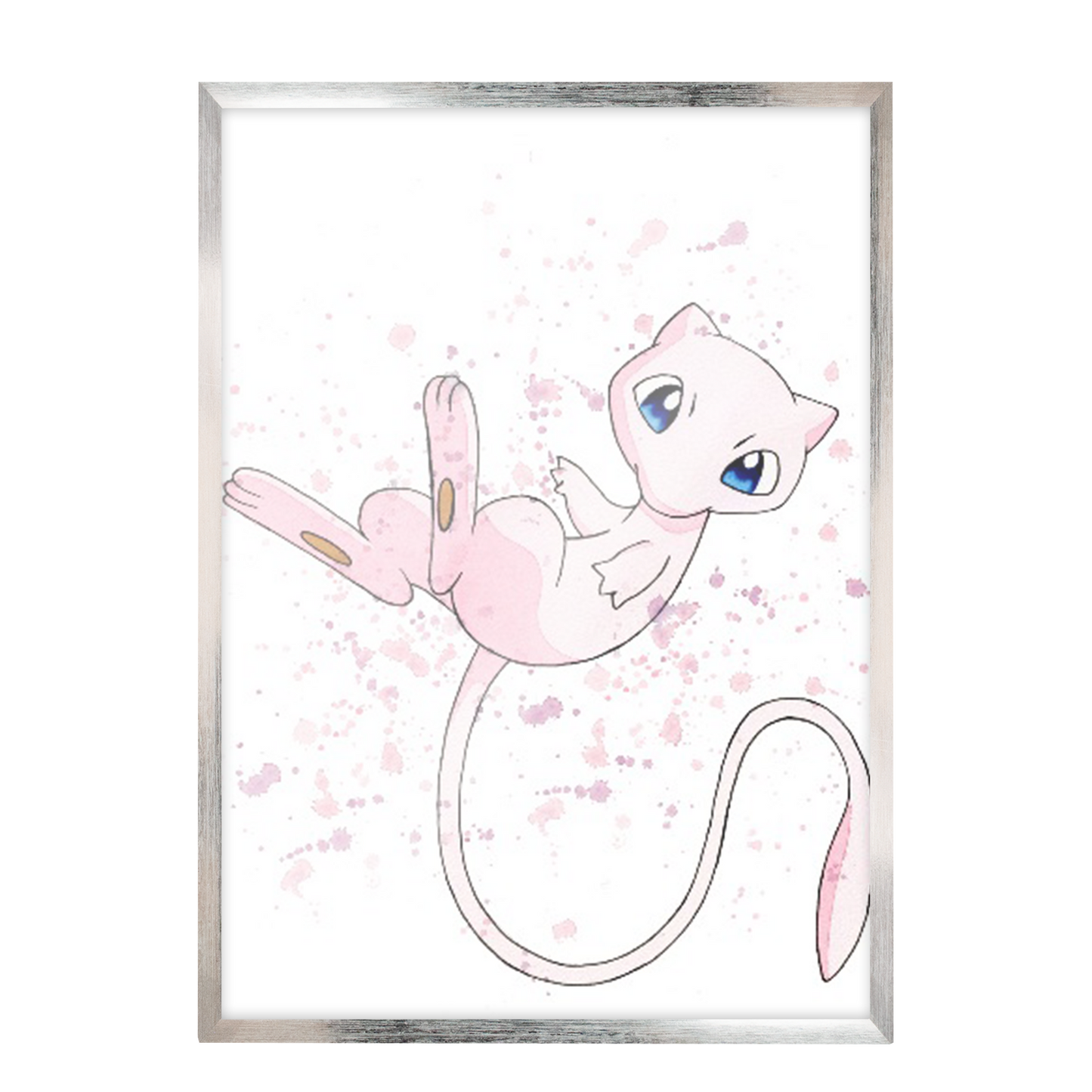 Pokemon arte de acuarela Mew 168