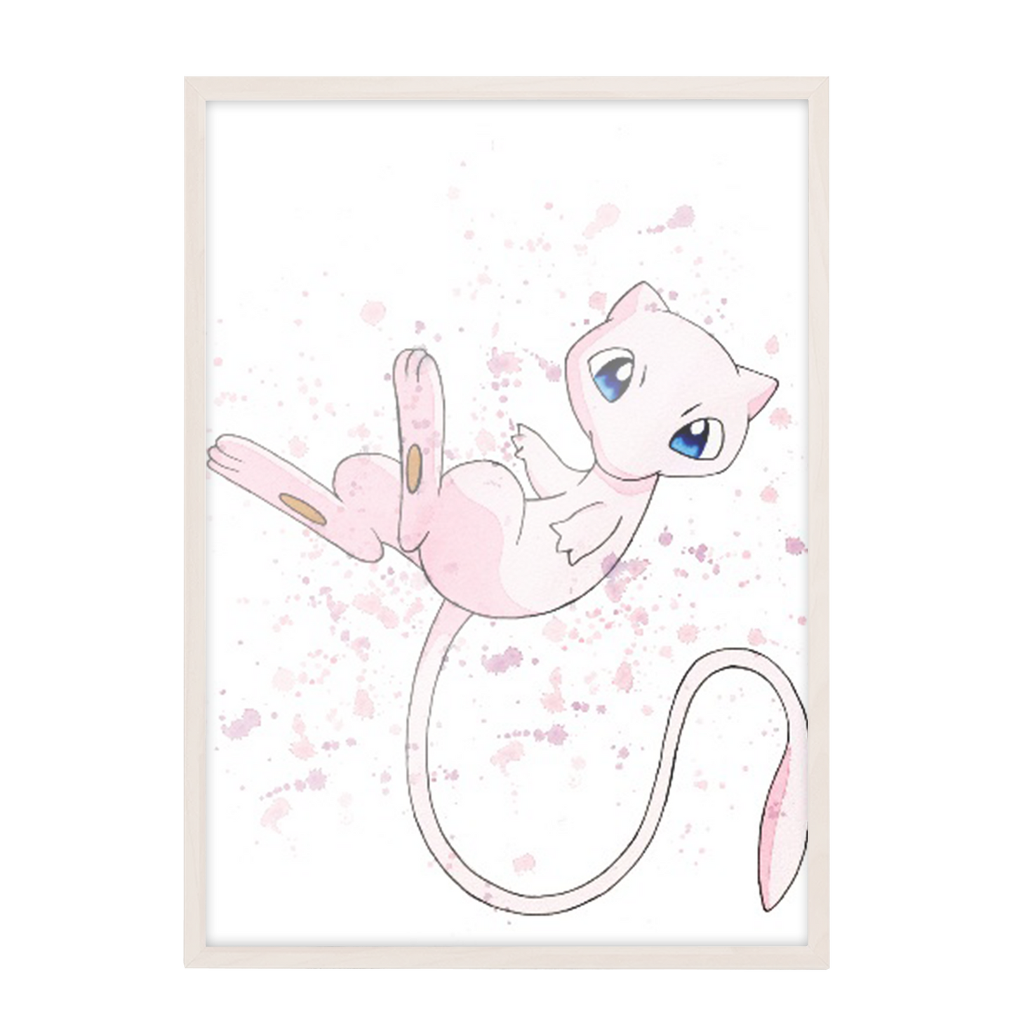 Pokemon arte de acuarela Mew 168