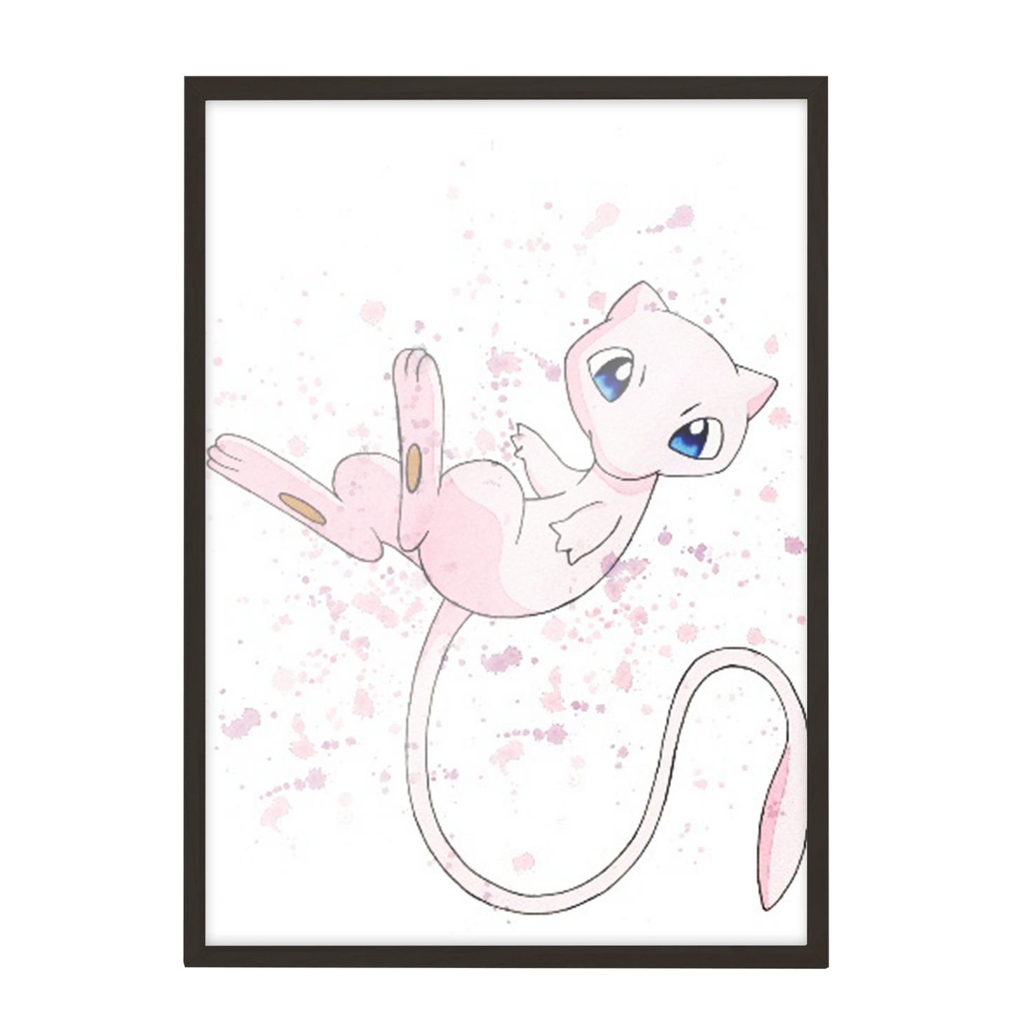 Pokemon arte de acuarela Mew 168