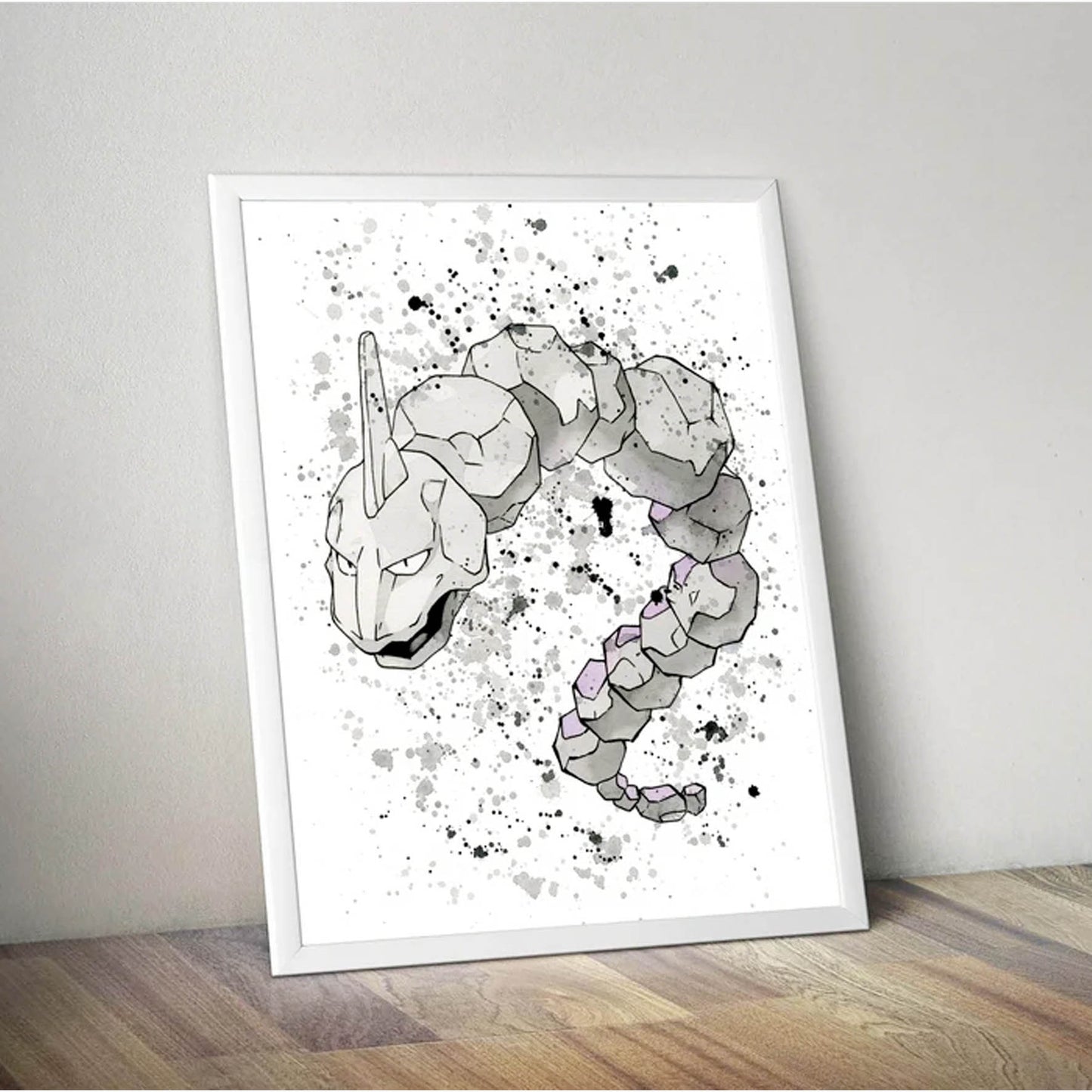 Pokemon arte de acuarela Onix 169