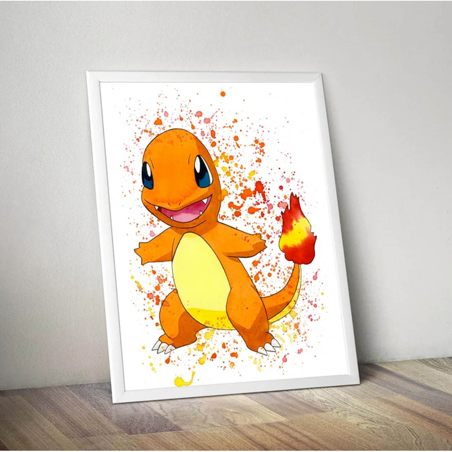 Pokemon arte de acuarela Charmander 170