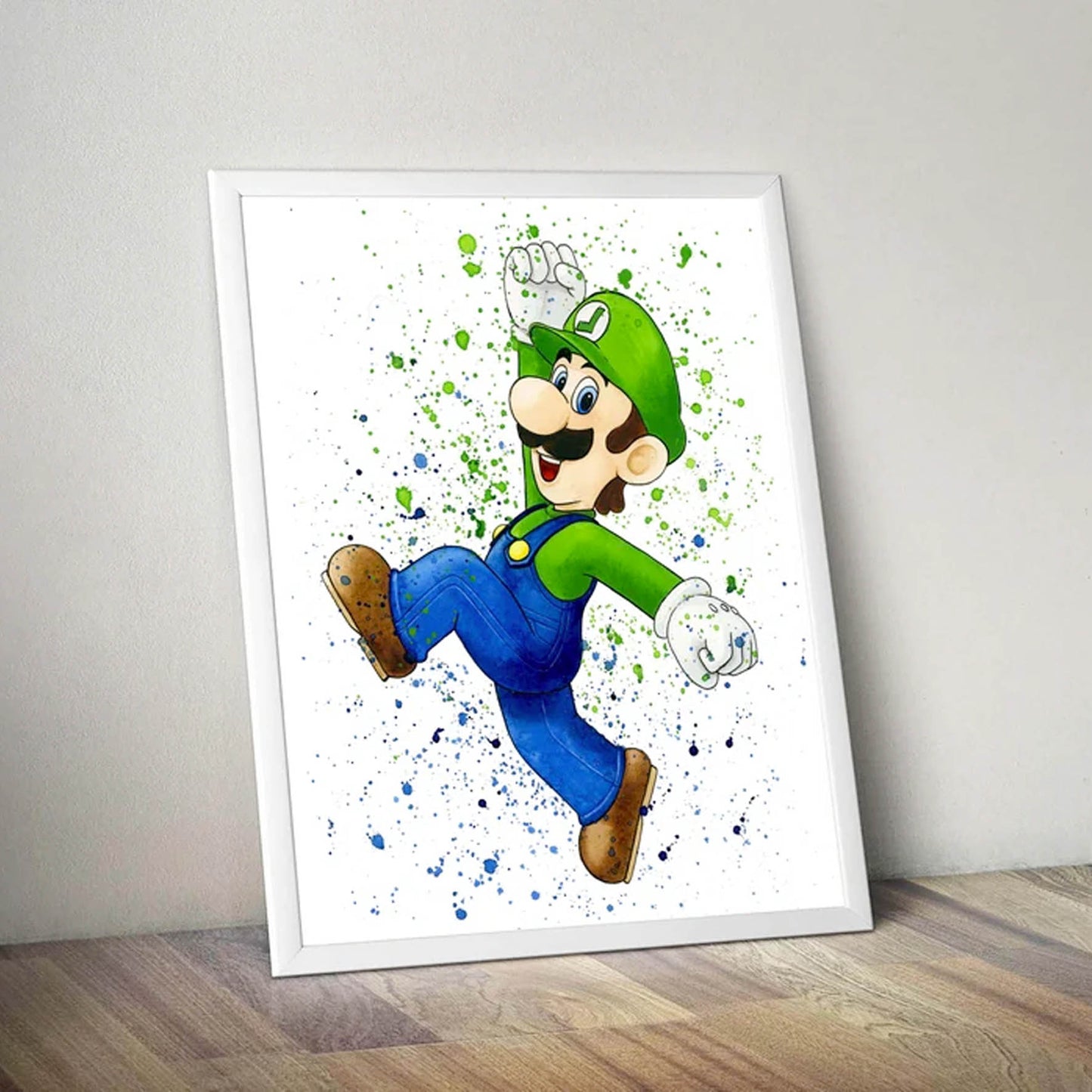Super Mario Luigi Acuarela 176