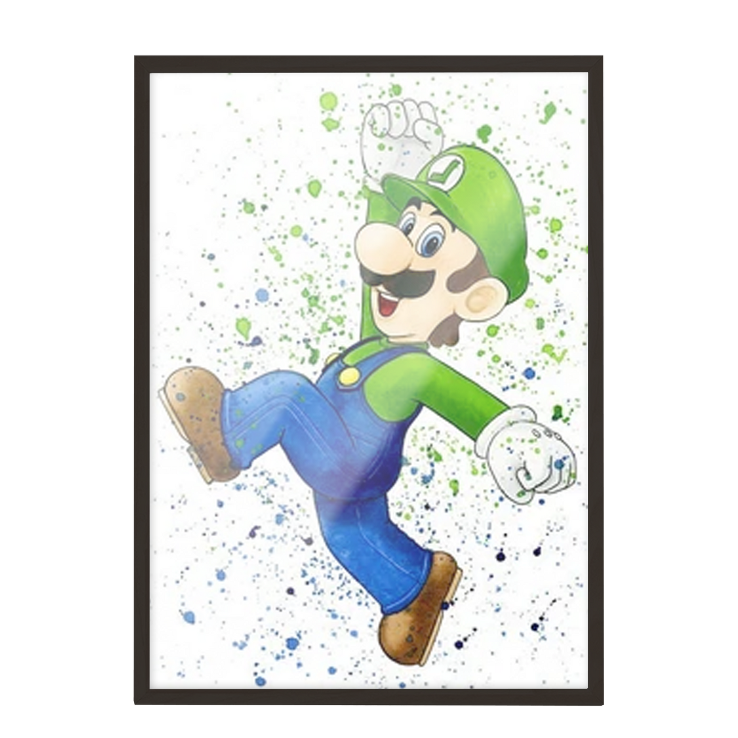 Super Mario Luigi Acuarela 176