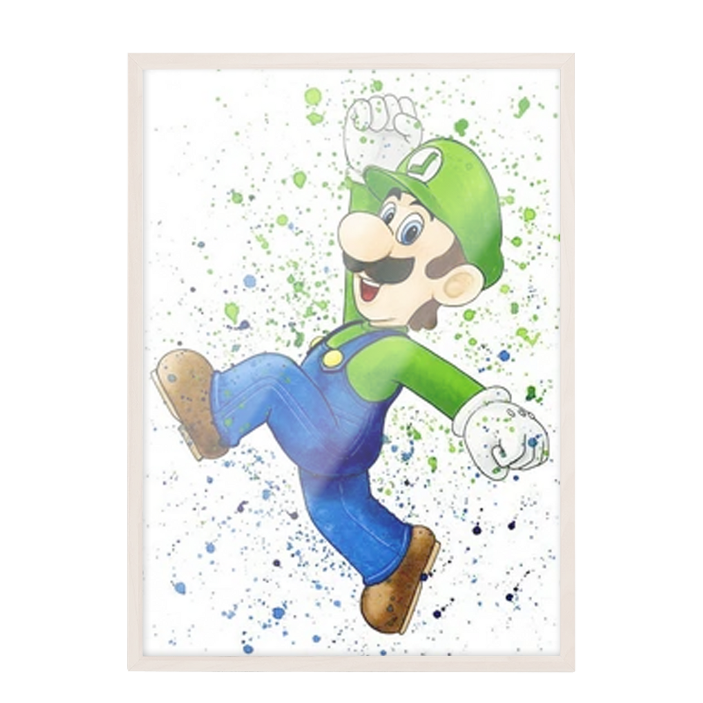 Super Mario Luigi Acuarela 176