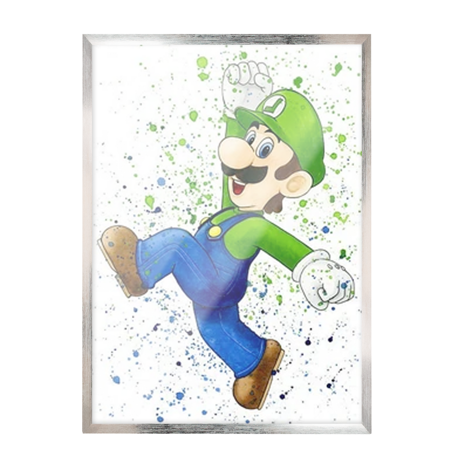 Super Mario Luigi Acuarela 176