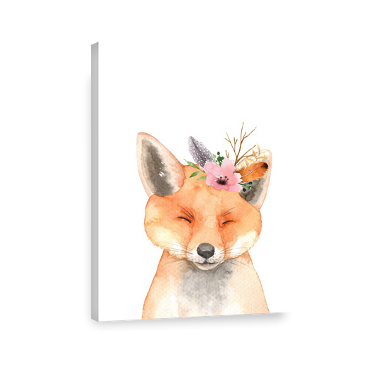 Animales zorro Flores decoración 188