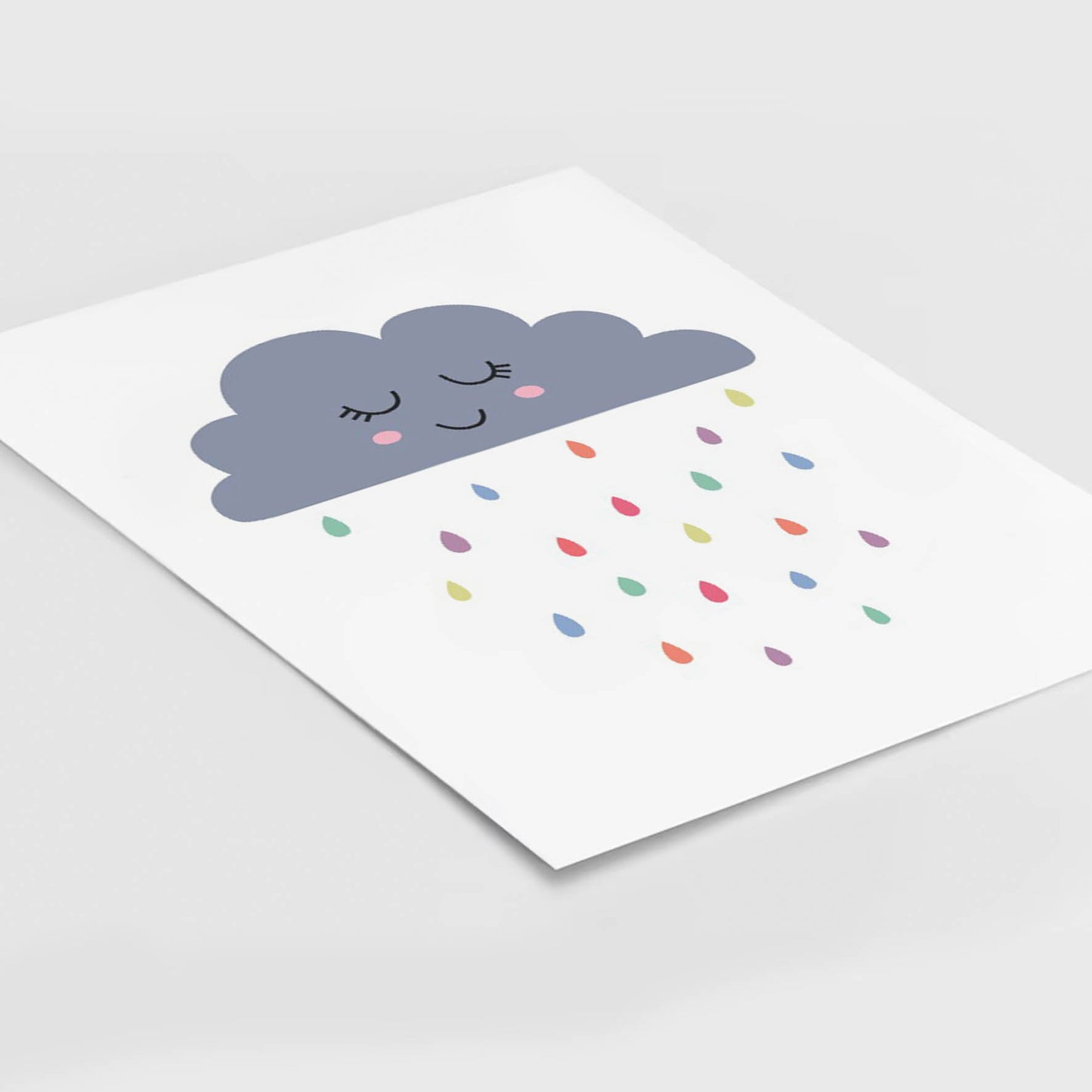 Ilustración Nube lluvia, decoración Niños/ Niñas 190