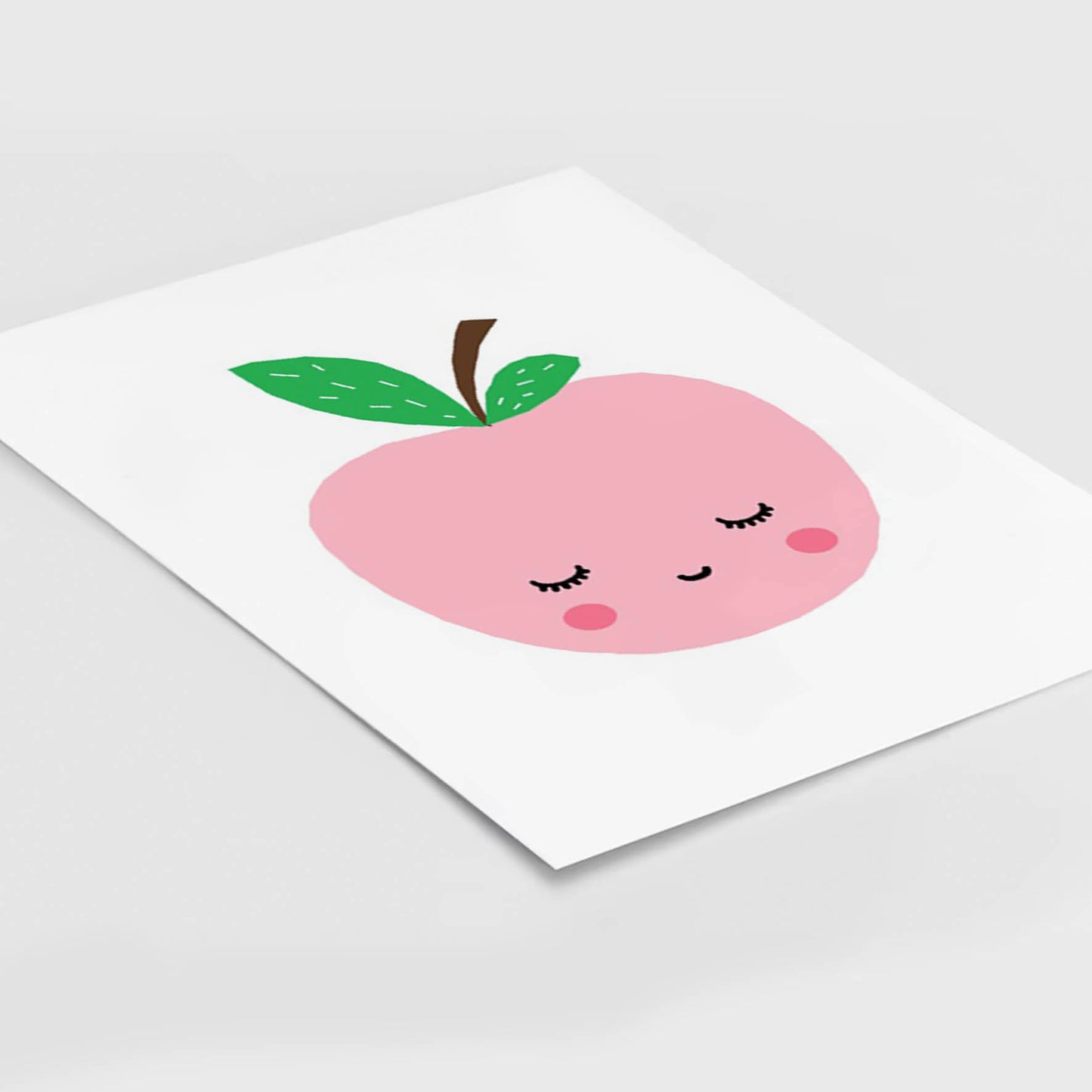 Ilustración Frutas Manzana, decoración 196