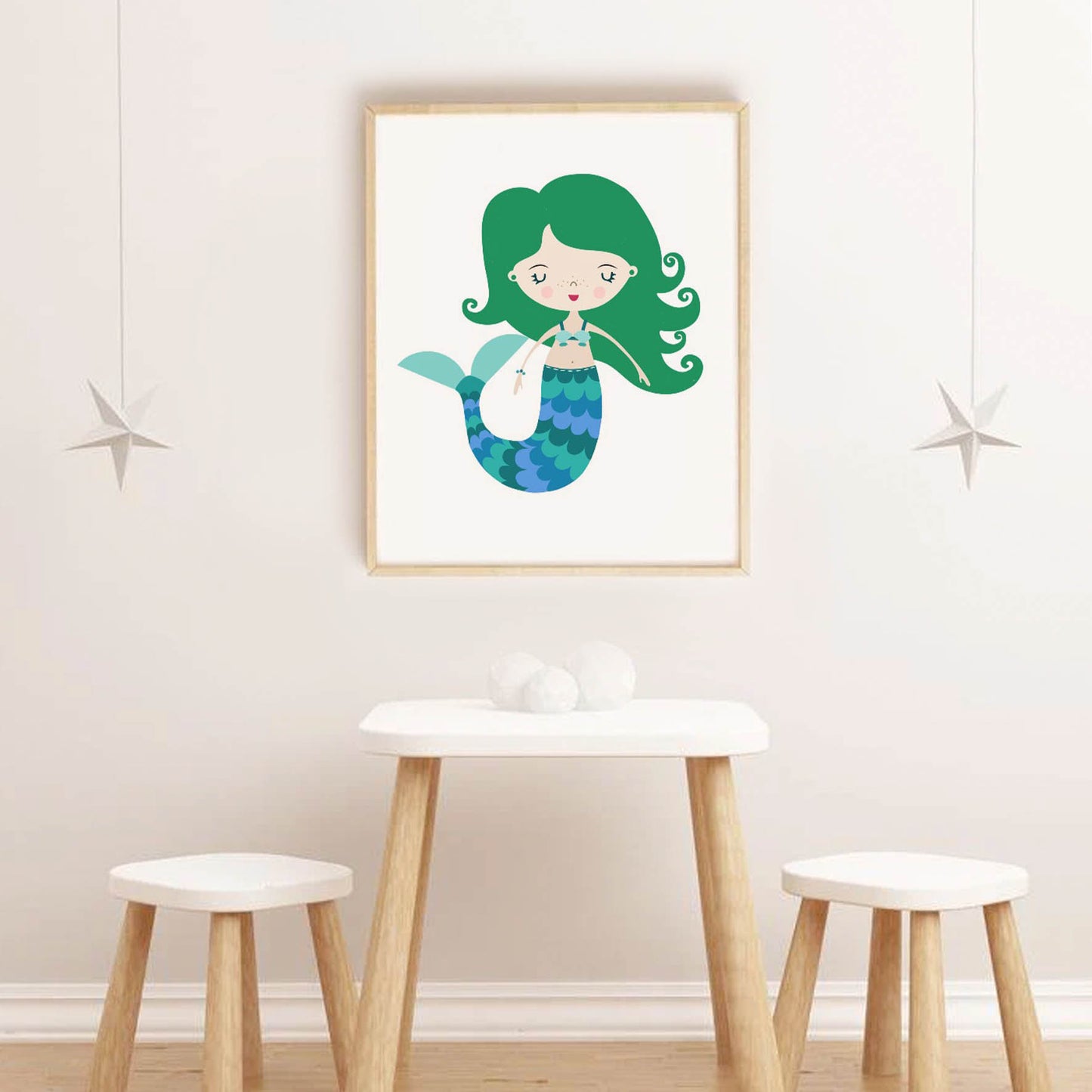 Ilustración sirena, decoración 201