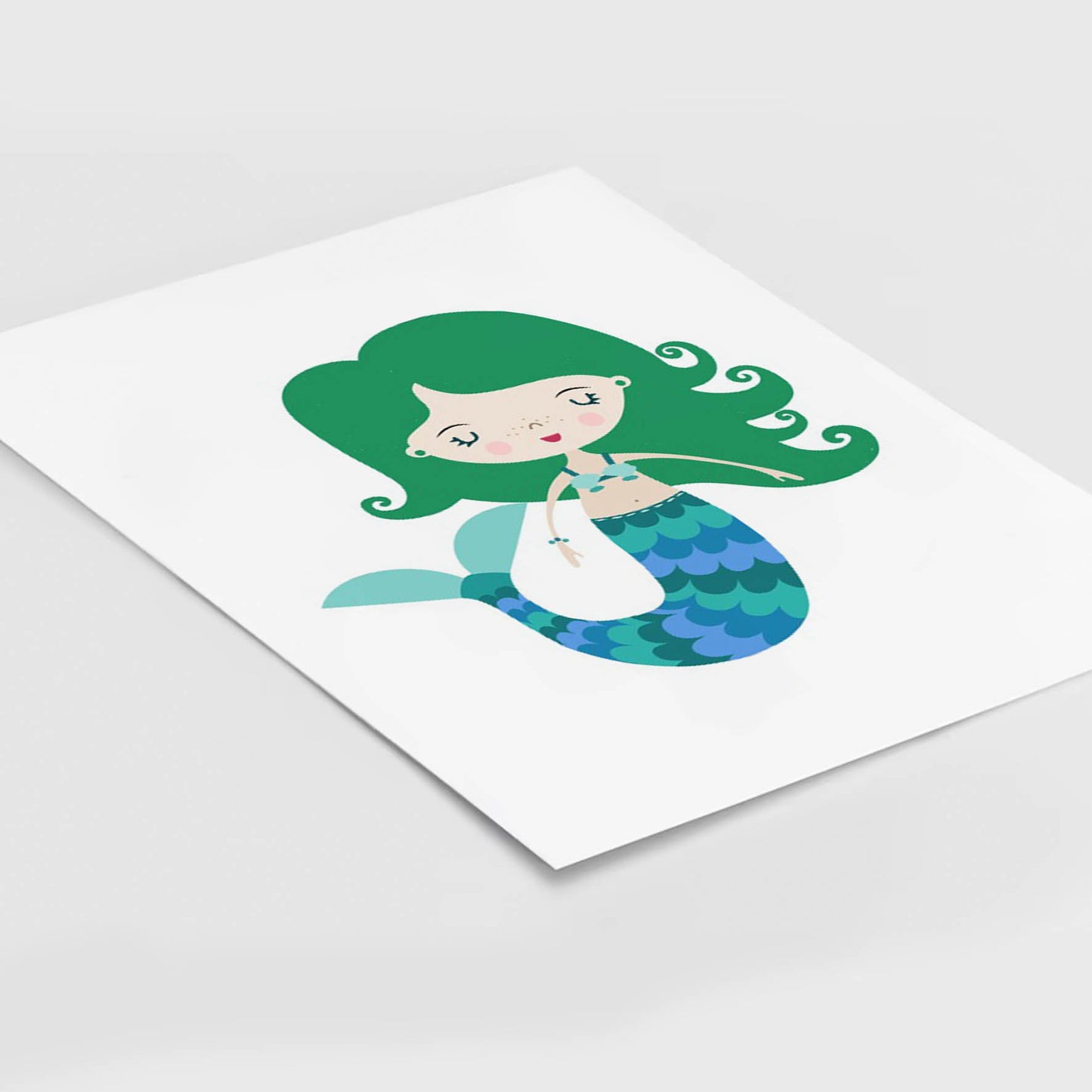 Ilustración sirena, decoración 201