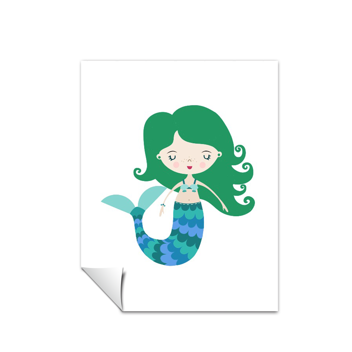 Ilustración sirena, decoración 201