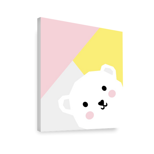 Ilustración oso geométrico, Colores decoración 206