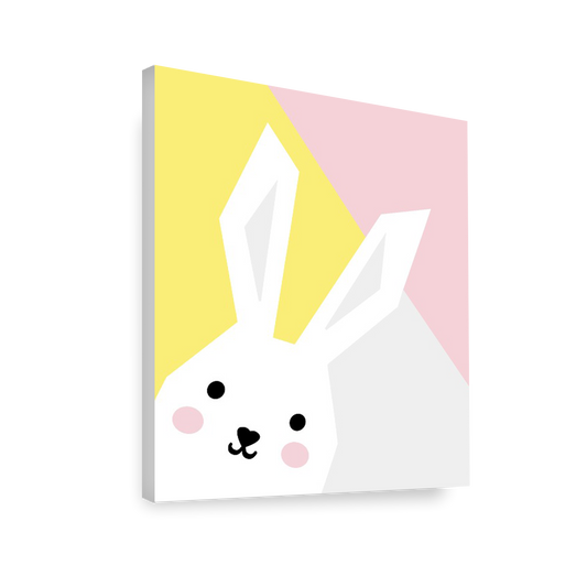 Ilustración conejo geométrico, Colores decoración 207