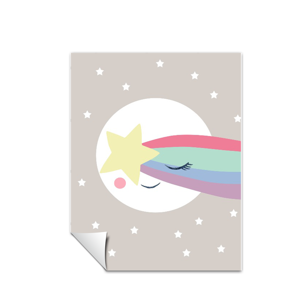 Ilustración Luna Estrella, decoración 210