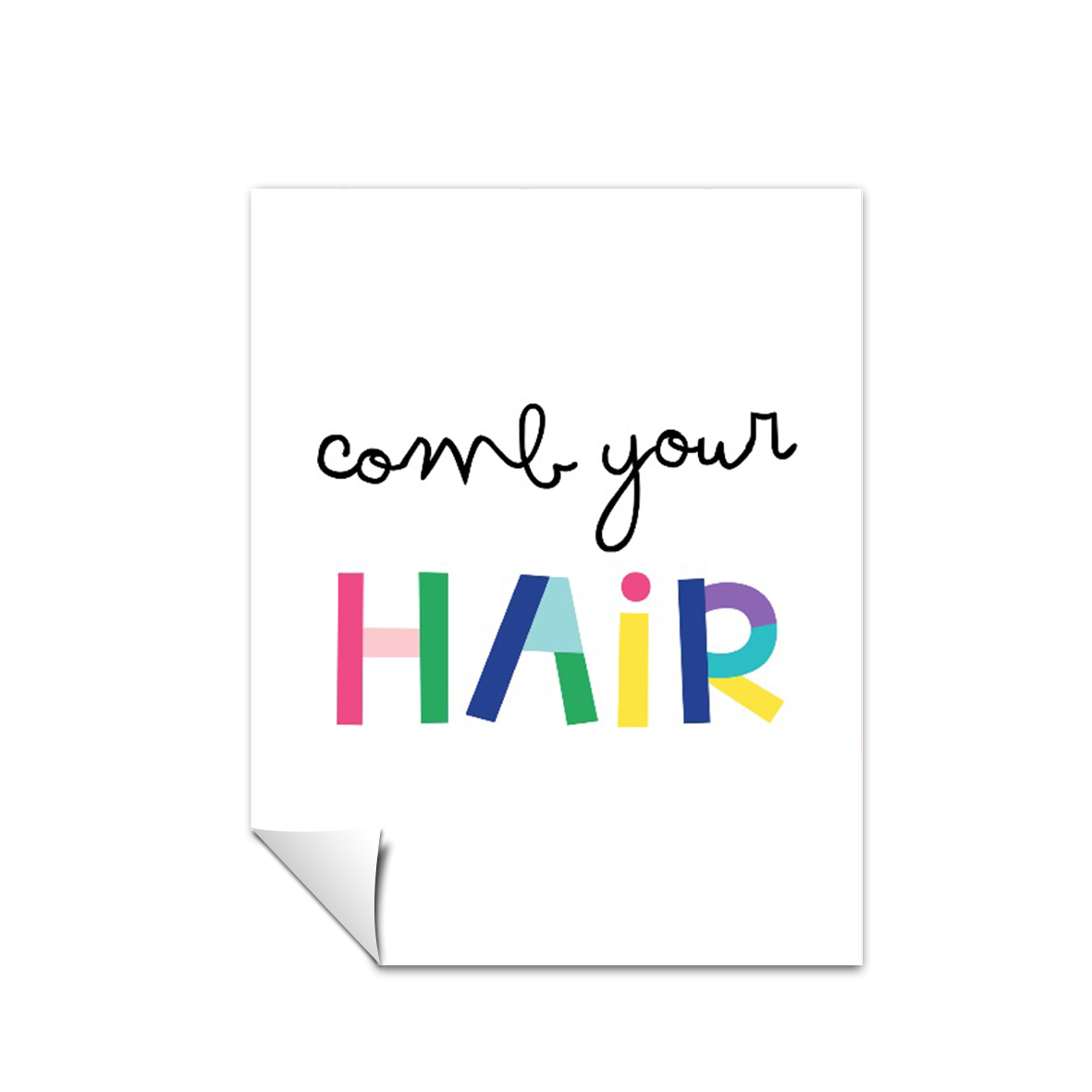 Ilustración frases colores , decoración 213