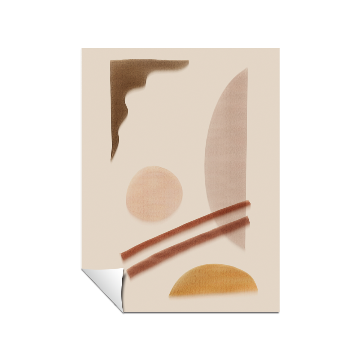 Minimalista abstracta, boho beige 21