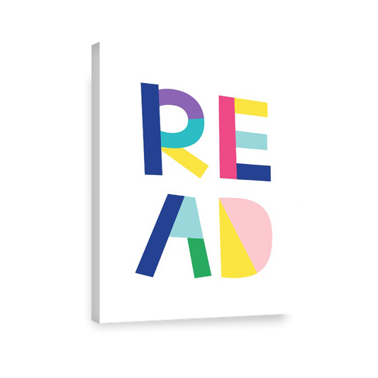 Ilustración letras colores Read , decoración 220
