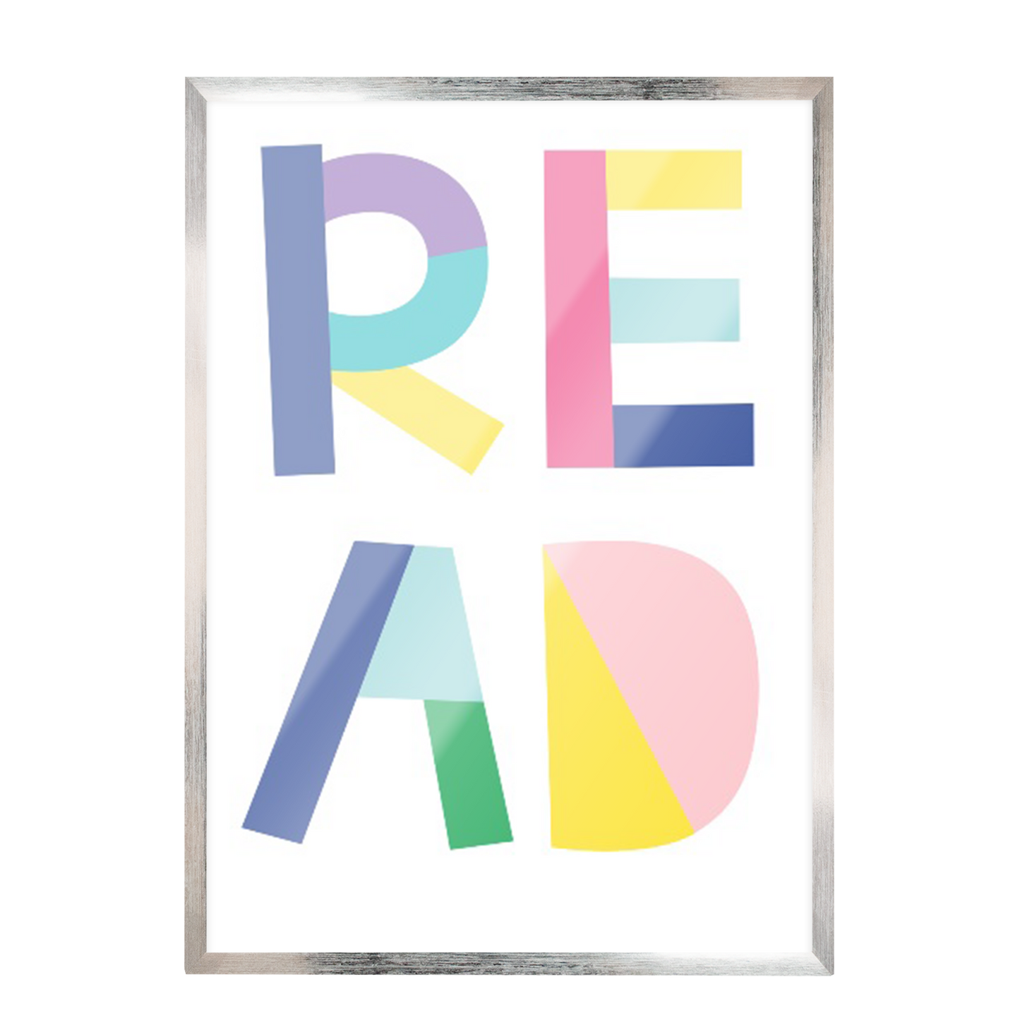 Ilustración letras colores Read , decoración 220