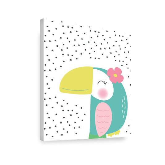 Ilustración Tucan puntos, decoración 233