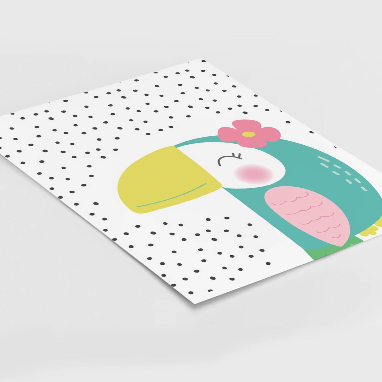 Ilustración Tucan puntos, decoración 233