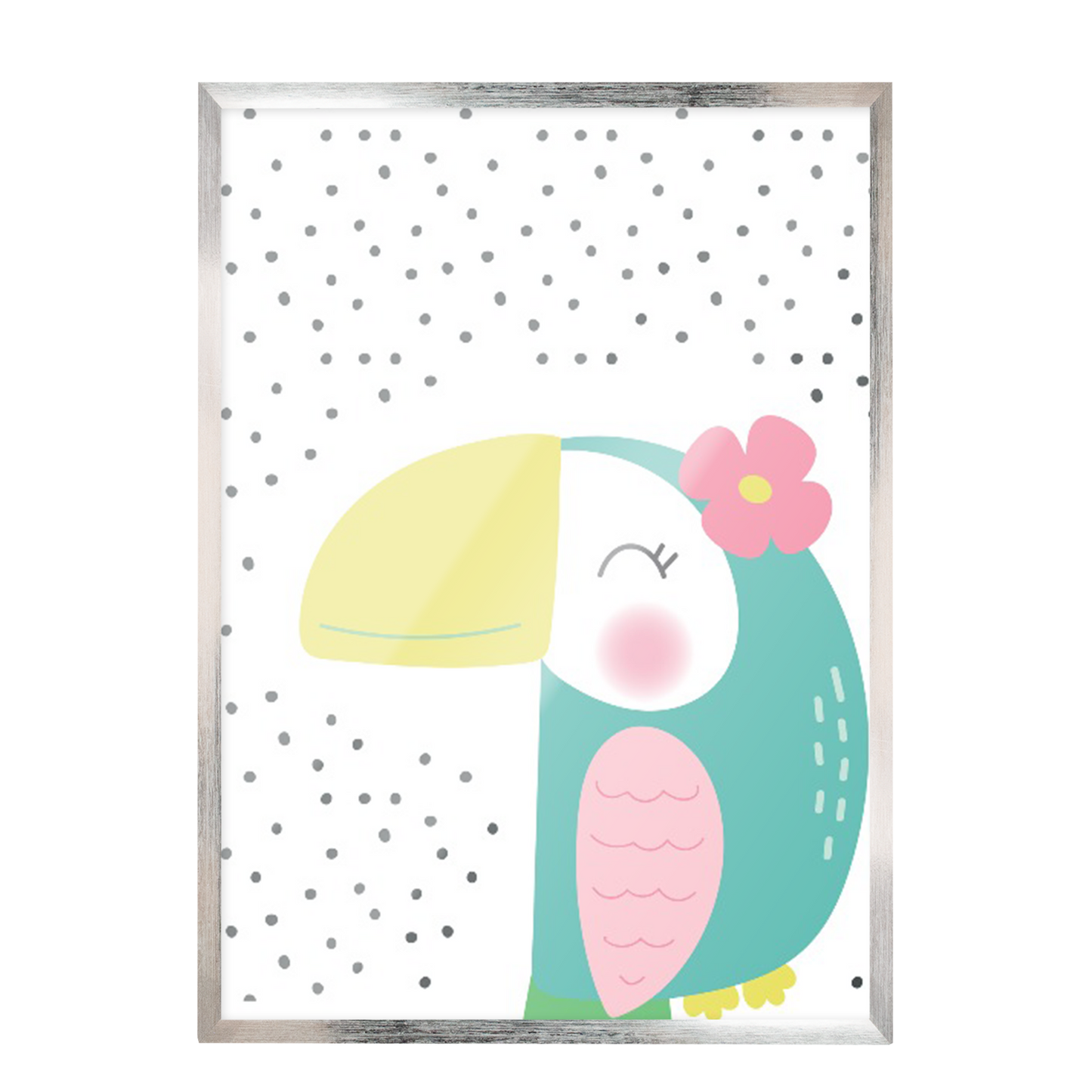 Ilustración Tucan puntos, decoración 233
