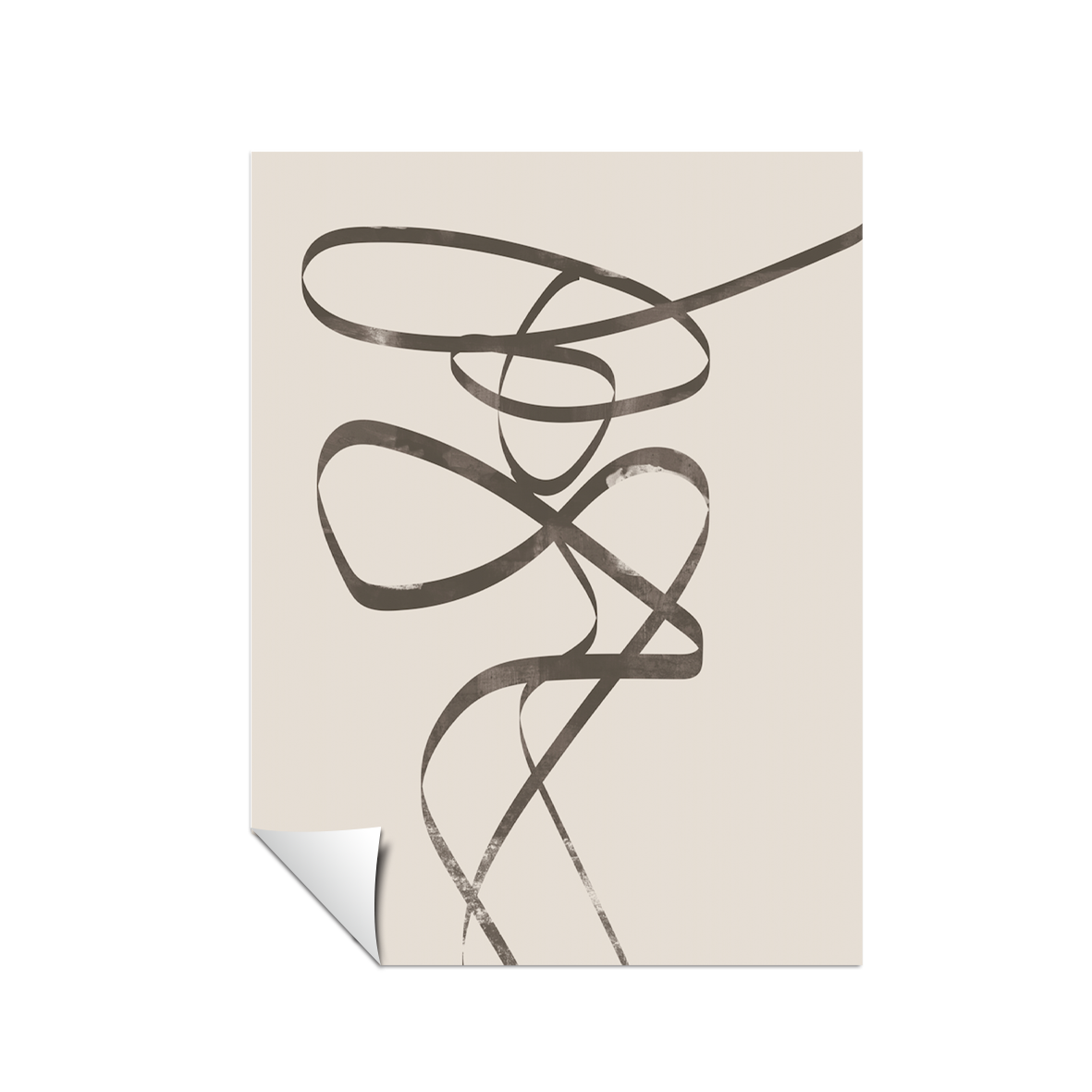 Minimalista abstracta, boho beige 23