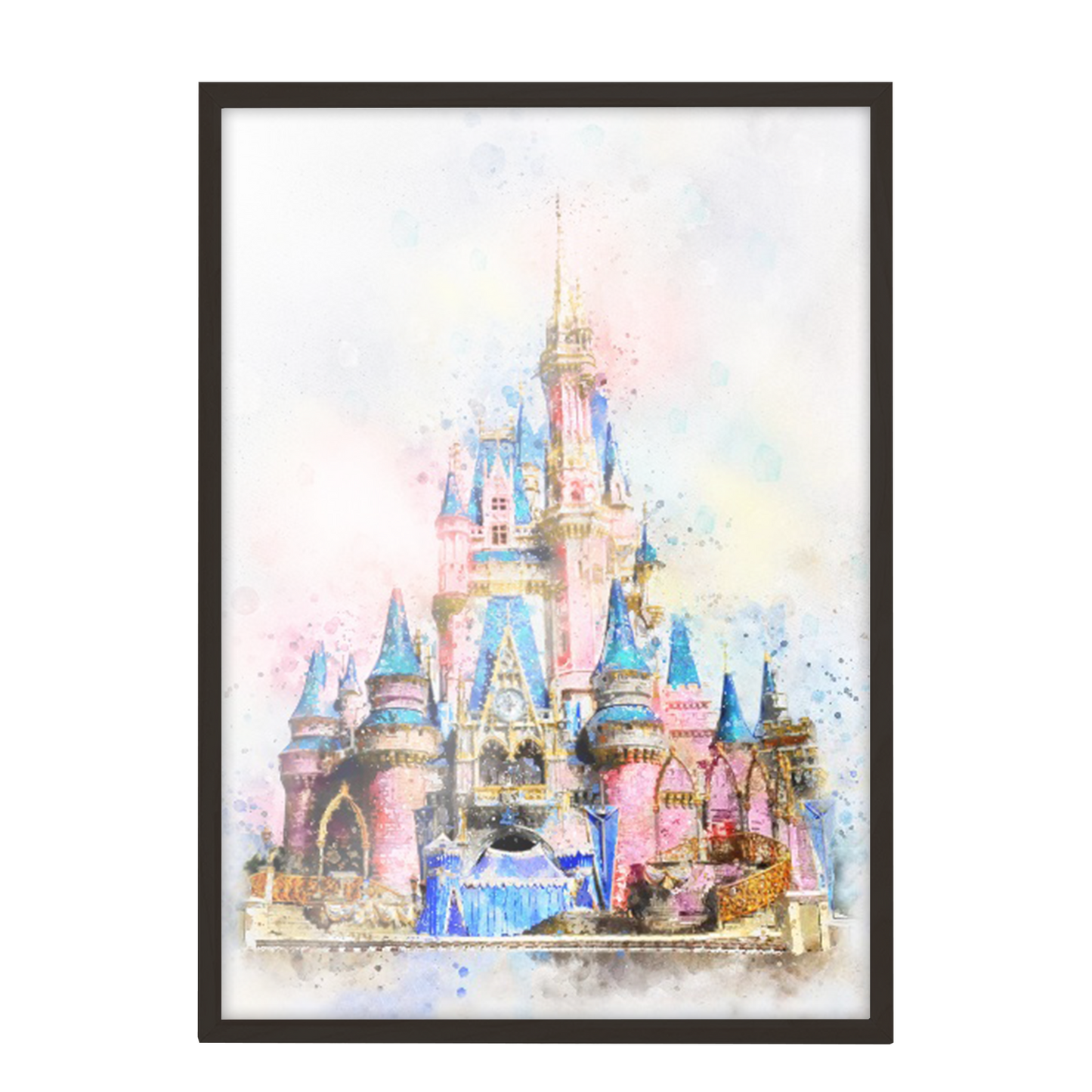 Disney Princesas Castillo ART Acuarela 283