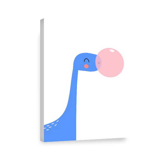 Ilustración dinosaurio bubble gum , decoración 305