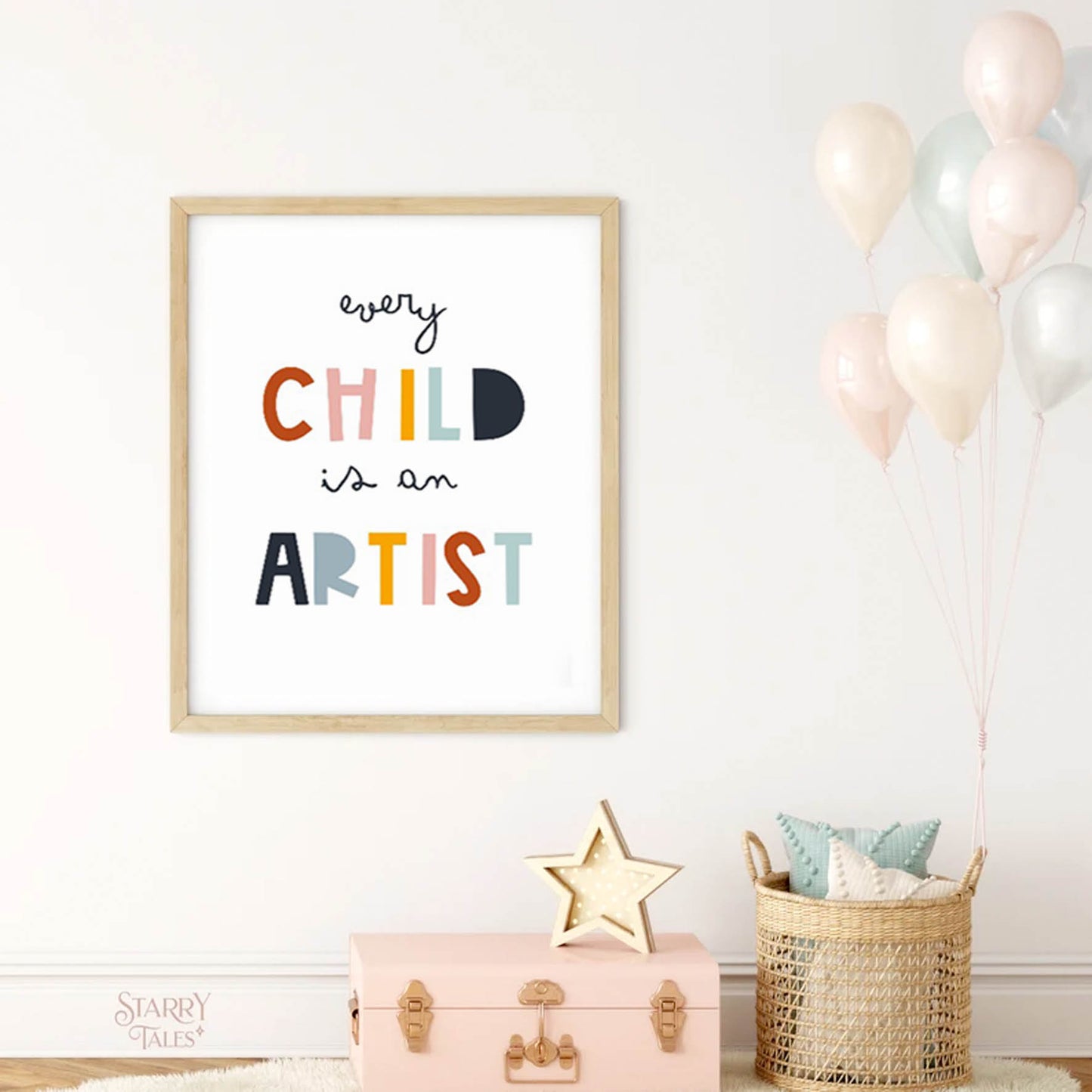 Ilustración frases colores , decoración 306
