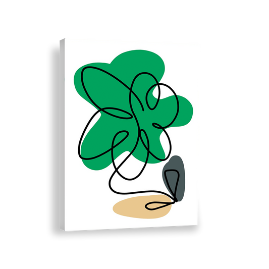 Flores verdes Abstractas 332