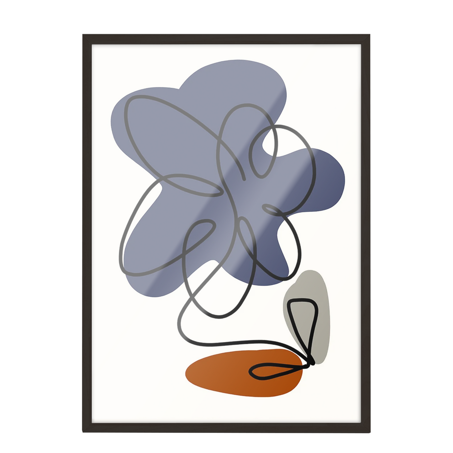 Flores azules Abstractas 333