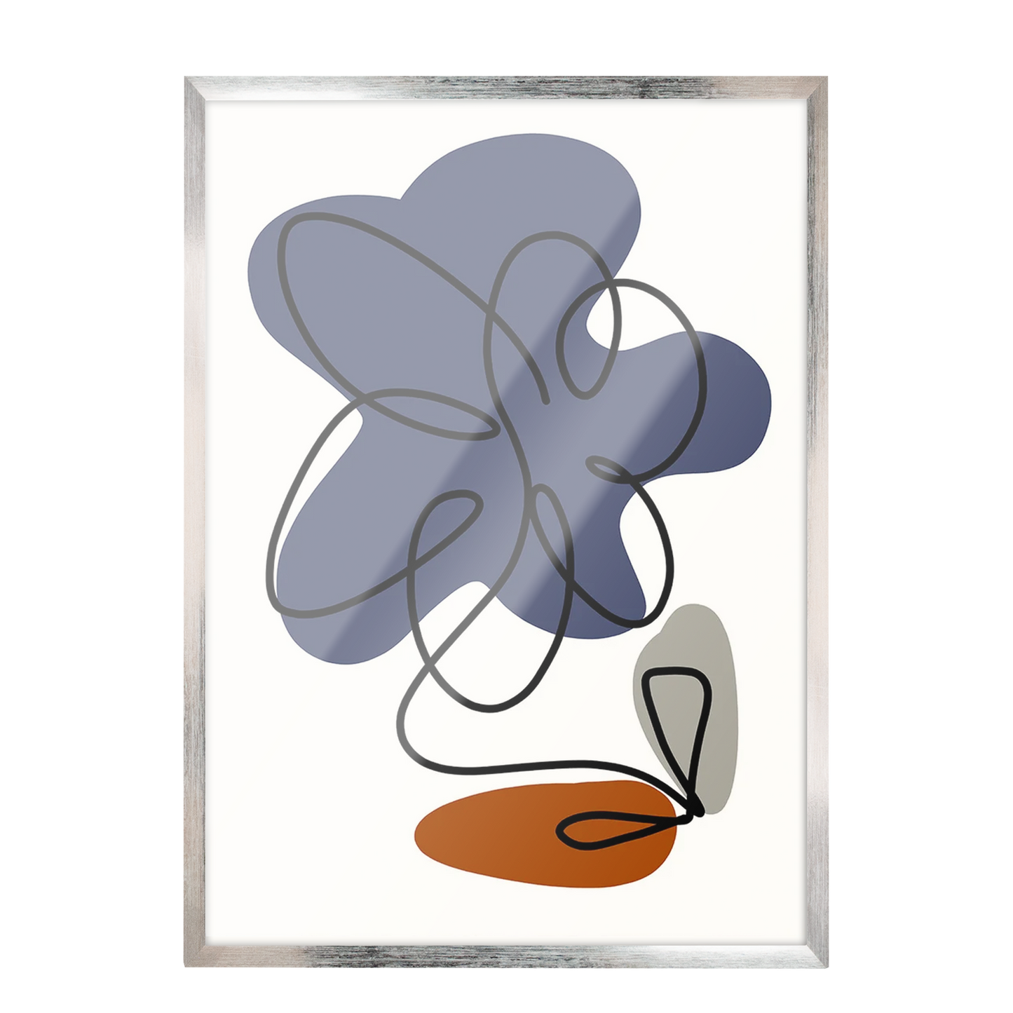 Flores azules Abstractas 333