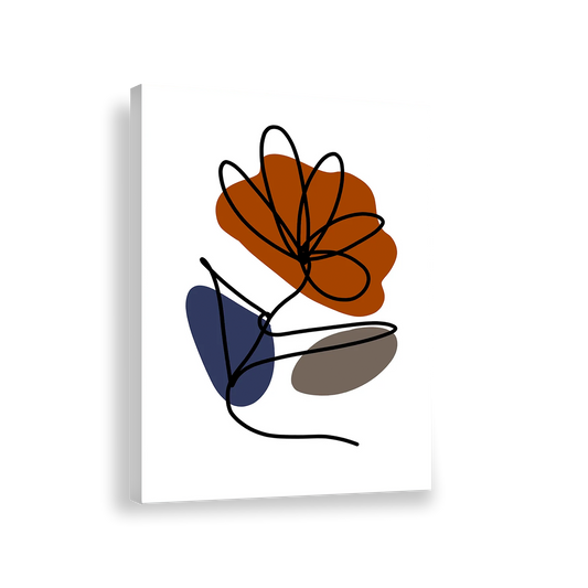 Flores azules Abstractas 335