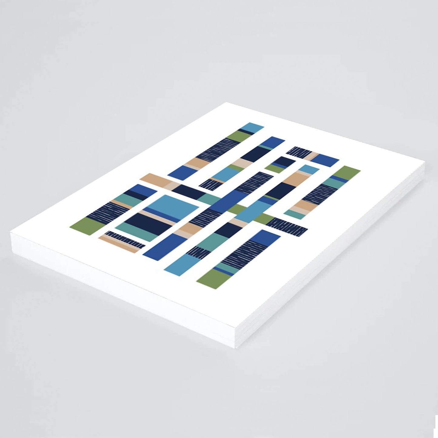 pintura abstracta mosaico cuadrado 381