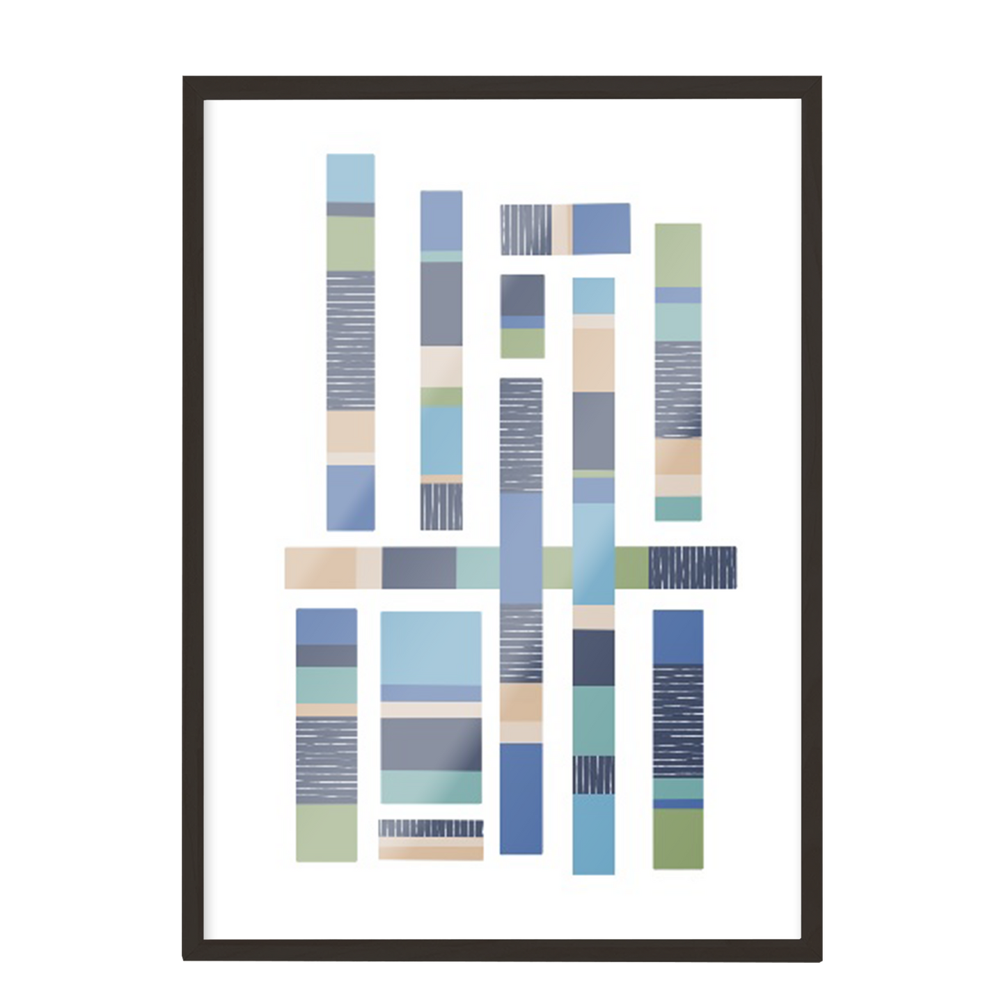 pintura abstracta mosaico cuadrado 381