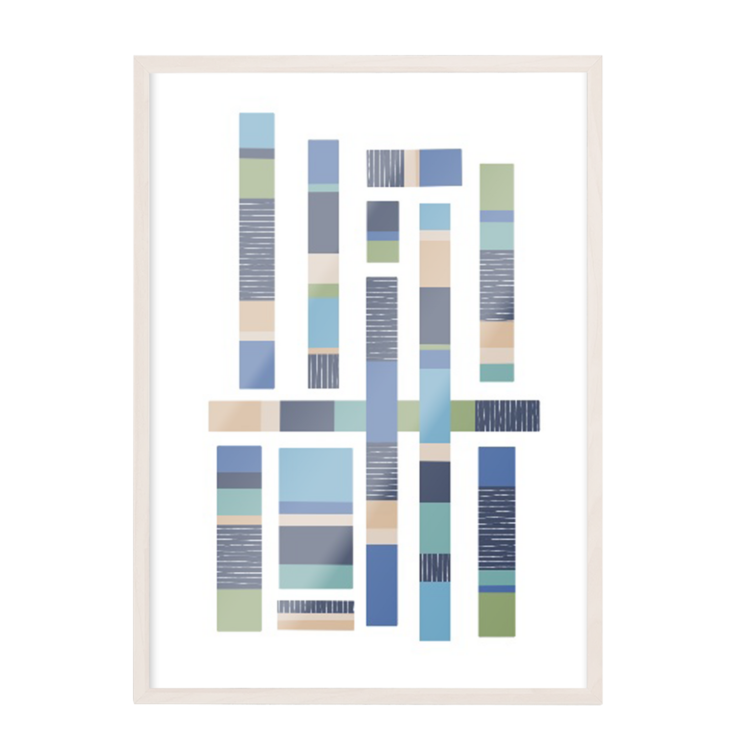 pintura abstracta mosaico cuadrado 381