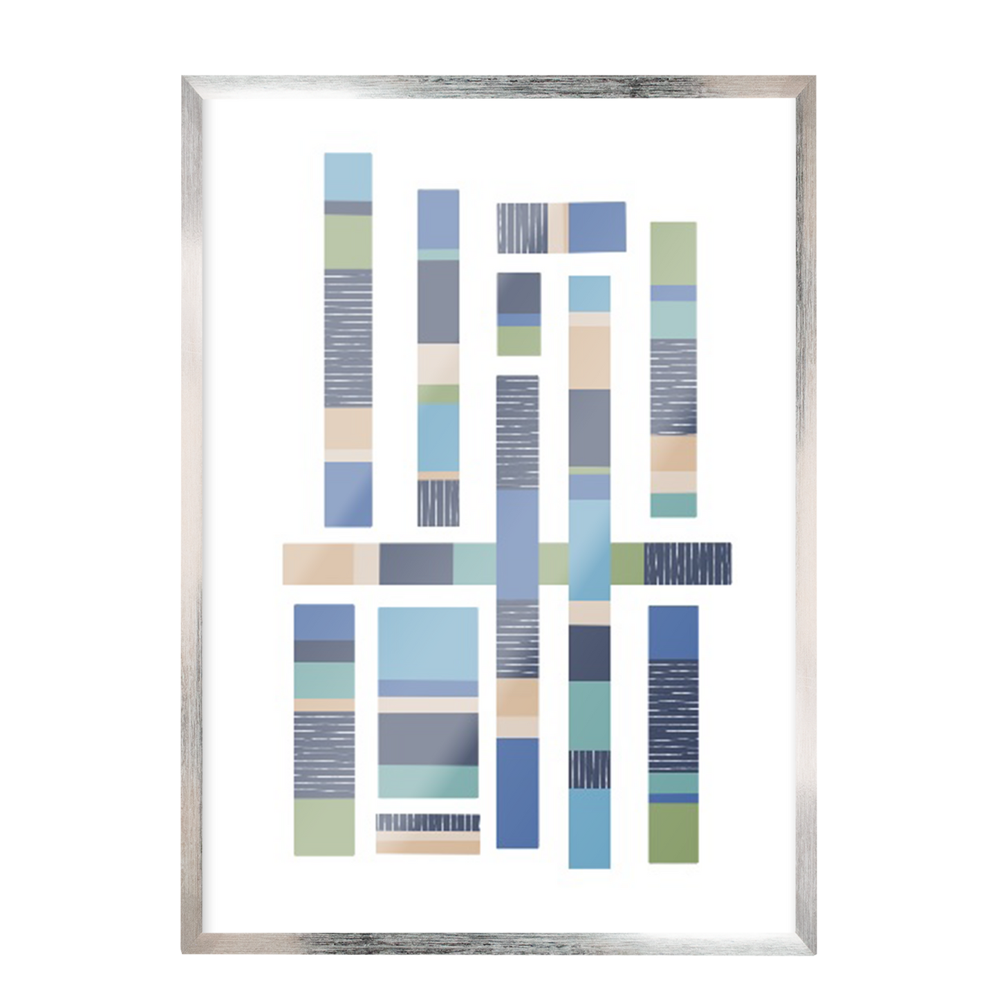 pintura abstracta mosaico cuadrado 381
