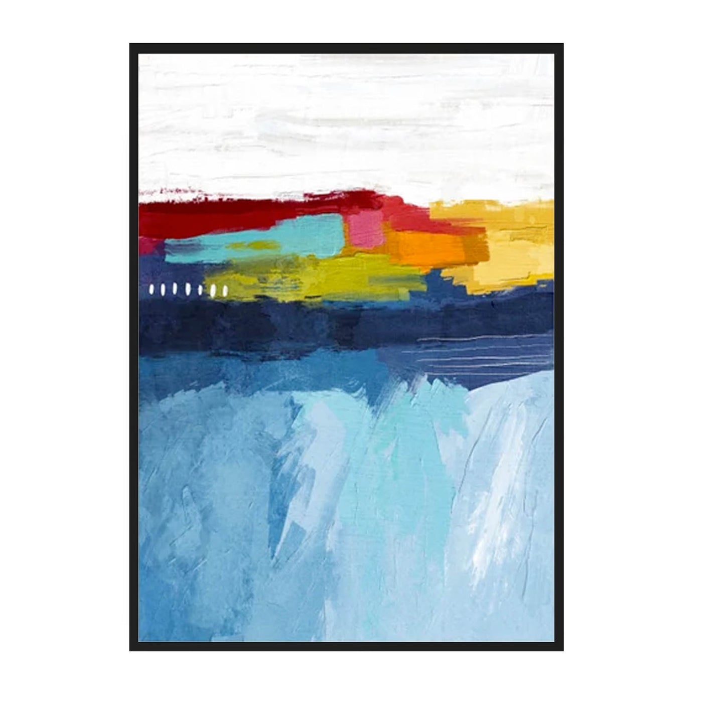 Arte Abstracto Colorido Azul 383