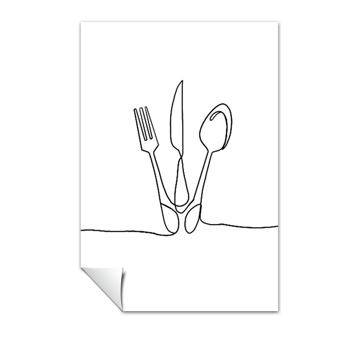 Line art, cubiertos 392